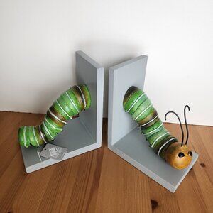 Caterpillar Bookends NWT